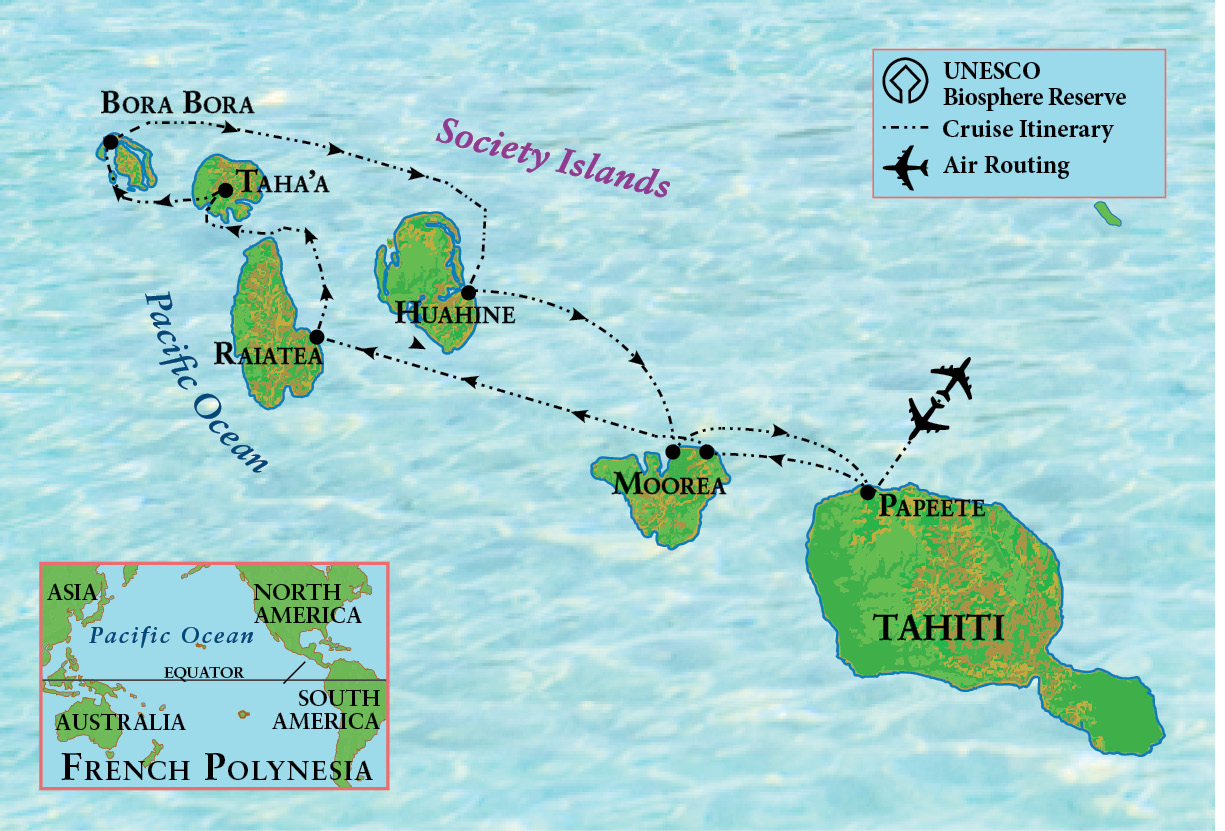 map of tahiti and bora bora        <h3 class=